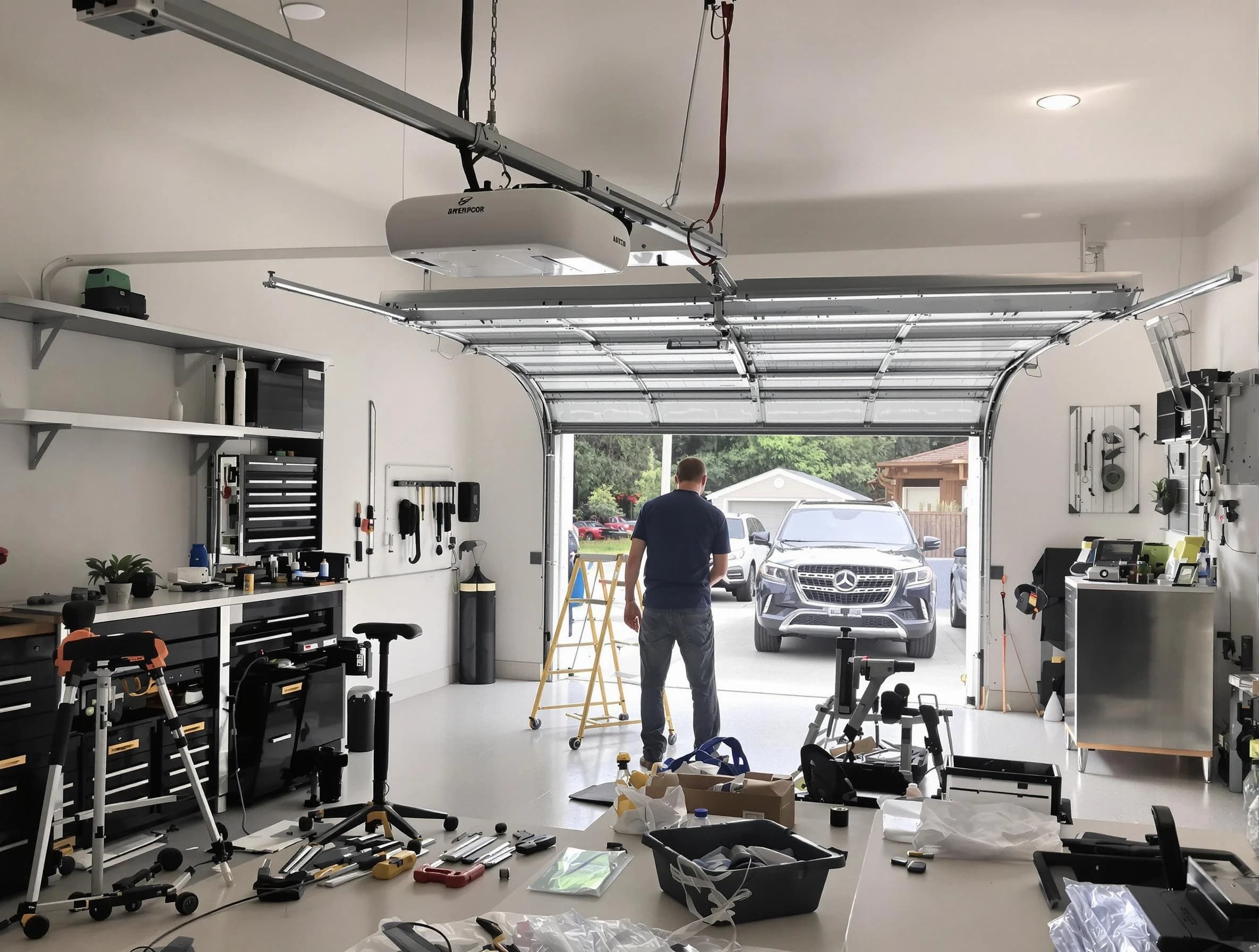 Garage door opener installation by North Andover Garage Door Repair in North Andover