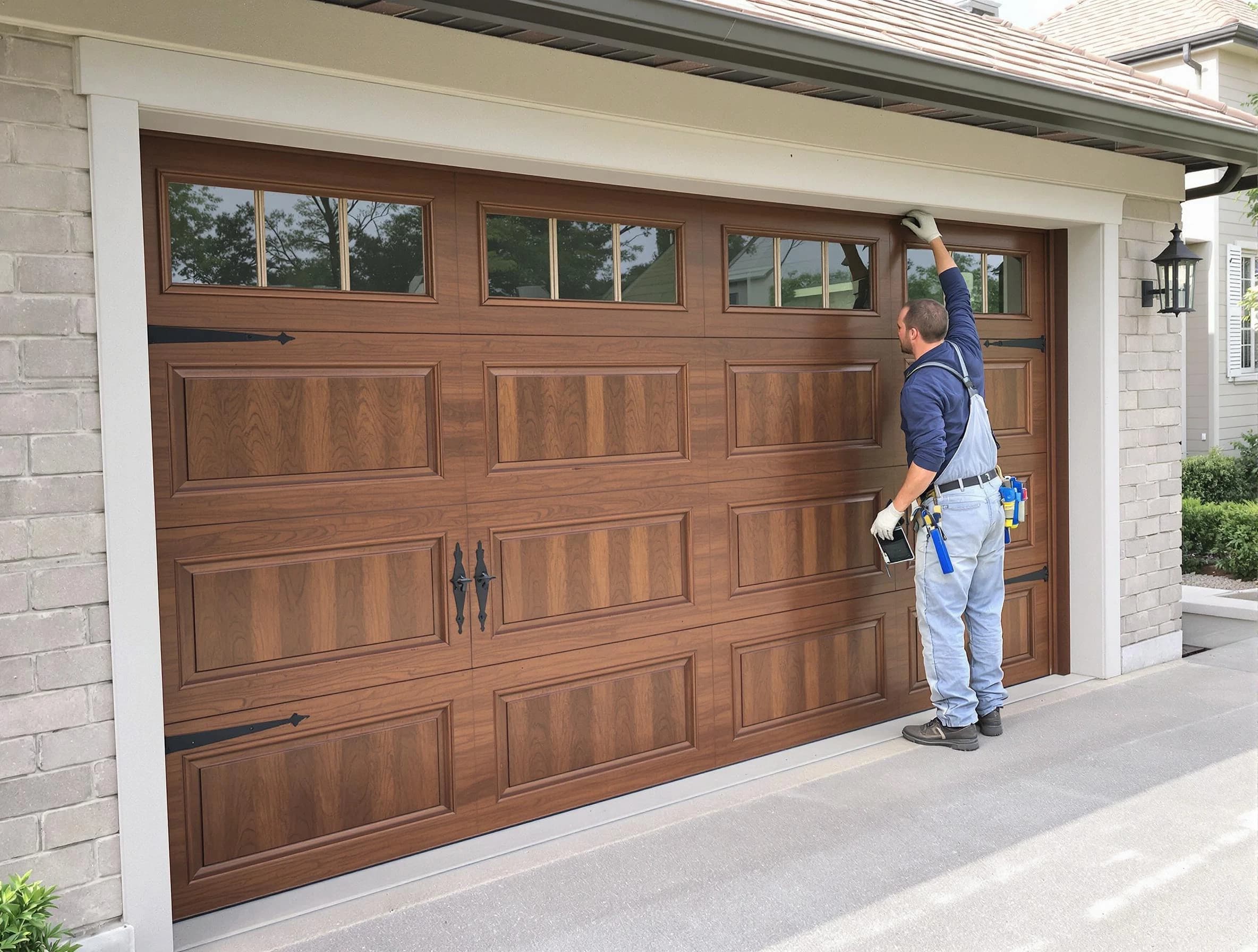 Custom garage door showcase by North Andover Garage Door Repair in North Andover
