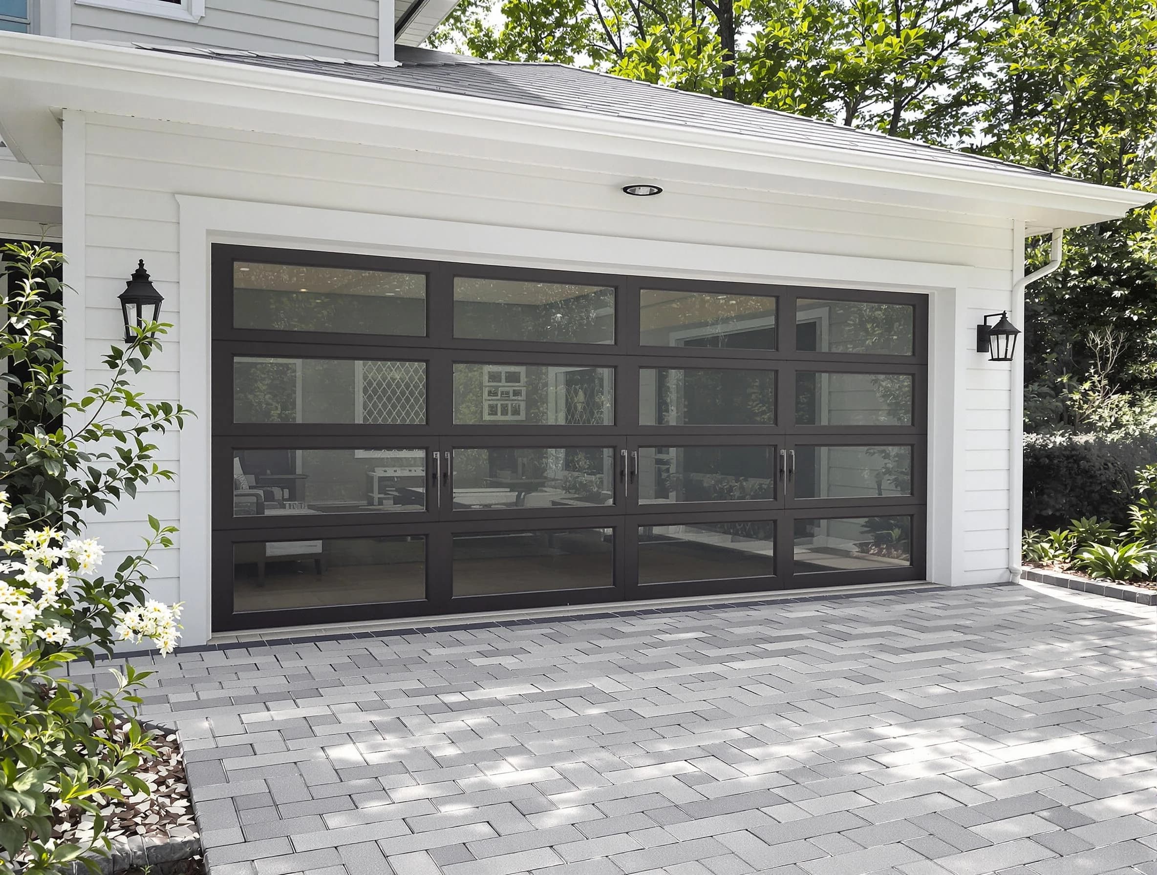 North Andover Garage Door Repair design specialist presenting custom garage door options to North Andover homeowner