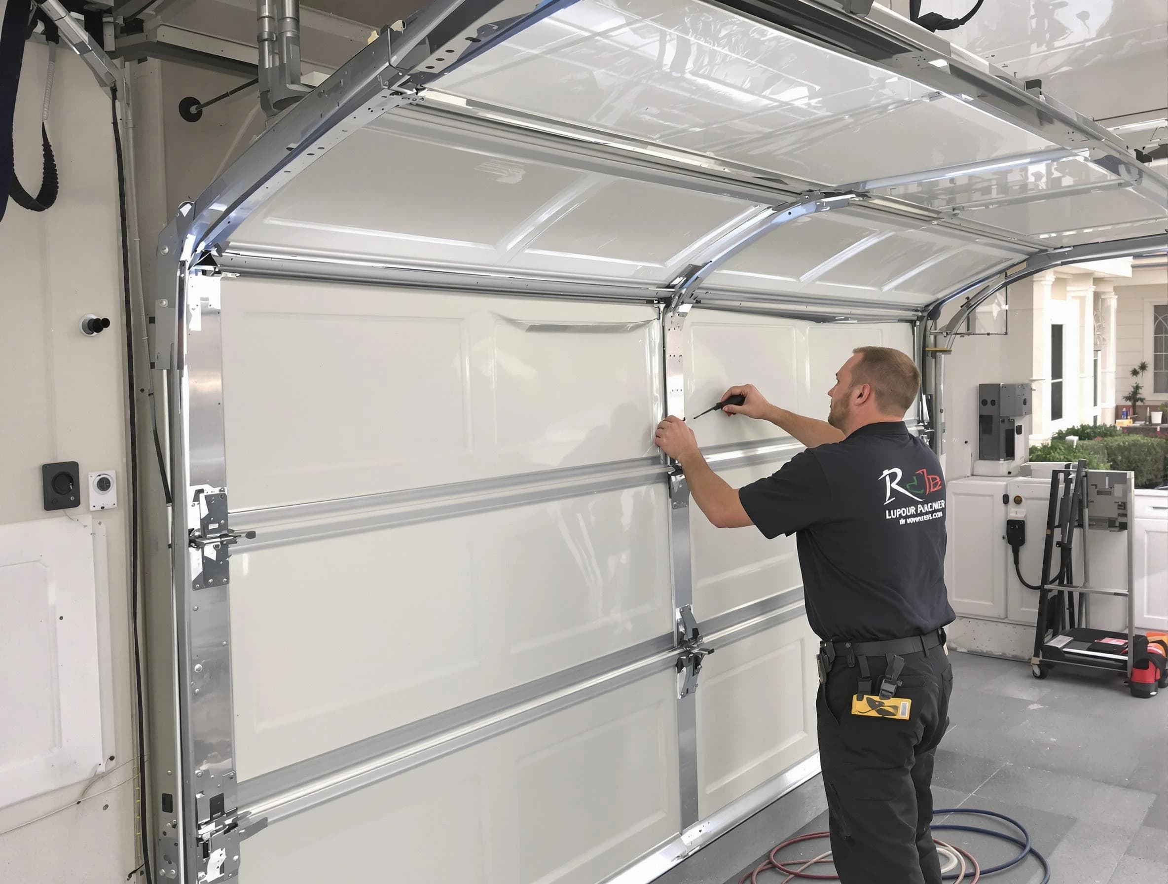 North Andover Garage Door Repair professional performing panel repair in North Andover